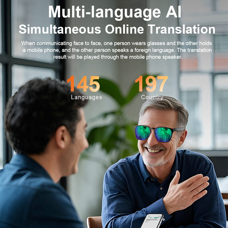 Ai smart bluetooth glasses off - Audio Music Arabic 评论和价格