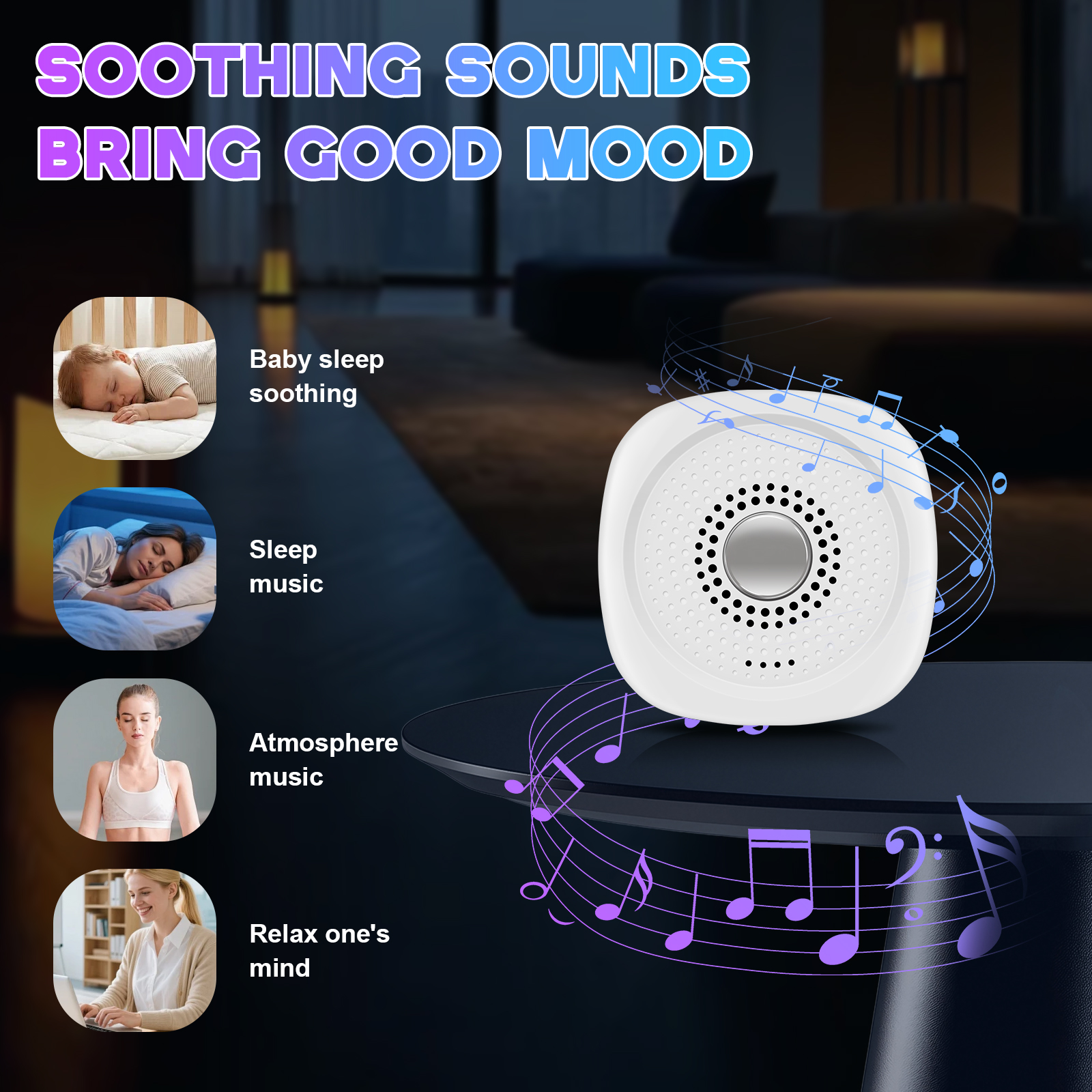 White Noise Sound Machine with - Audio Music Maker 评论和价格