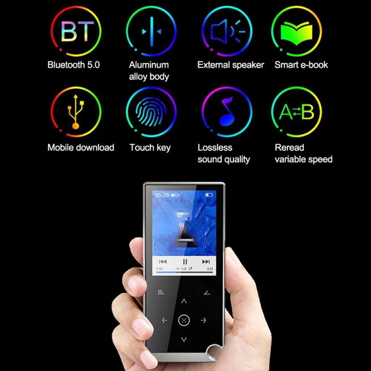 【Ship Within-Bluetooth 5.0 Los - Audio Music Free Mp3 评论和价格