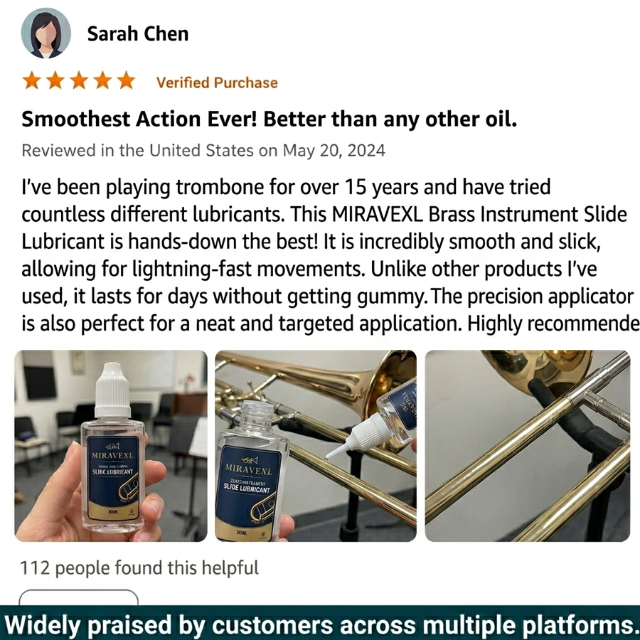 MIRAVEXL Professional Trumpet  - Trumpet Valve Oil 评论和价格