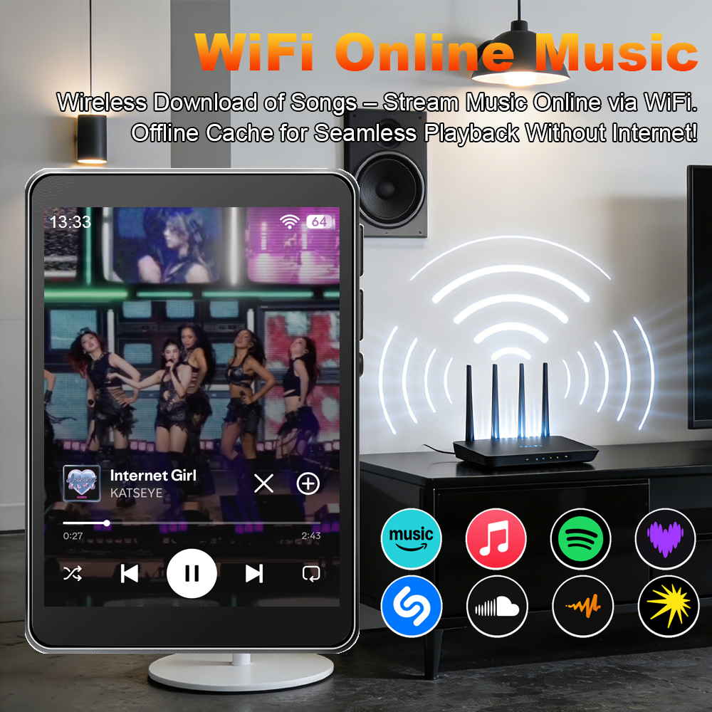 WiFi MP3 Player Andriod 10 Spo - Audio Music Mp3 Downloader 评论和价格